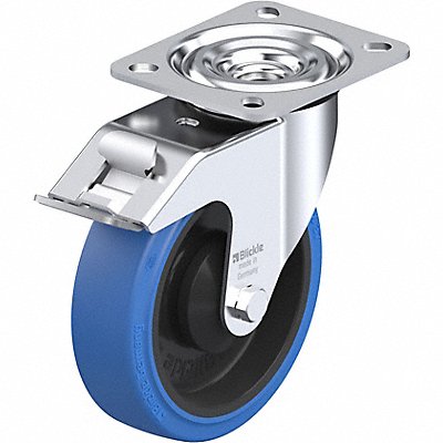 GRAINGER LPOEV125KAFISB Plate Caster Swivel Rubber 5 7/8 H