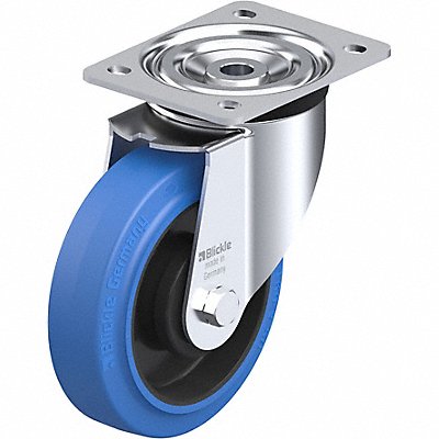 GRAINGER LPOEV160KASB Plate Caster Swivel Rubber 7 11/16 H