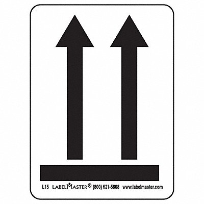 LABELMASTER L15 Arrows Label 1-3/4 H 2-3/8 W PK500