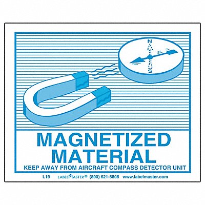 LABELMASTER L19 Magnetizd Materials Air Labl 90mm PK500