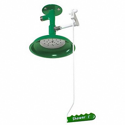 HUGHES SAFETY L23GSV Emergency Shwr Ver Ceiling Flange SS