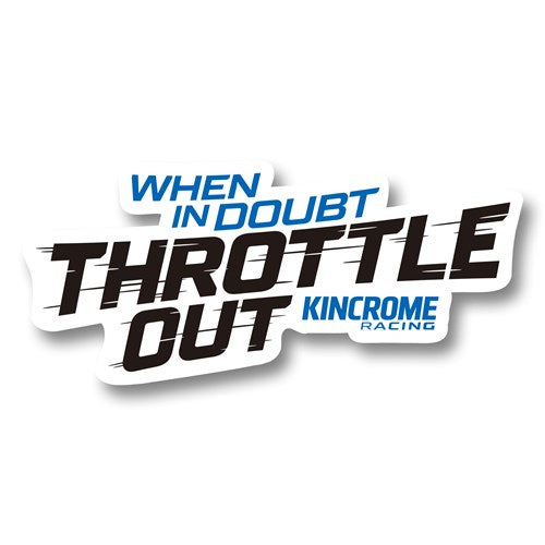 Kincrome LABDESIGN04 Throttle Out Sticker