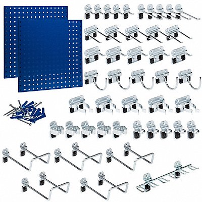 TRITON PRODUCTS LB1BKit Pegboard Pnl Kit 240 lb 24 x24 x1/2 in