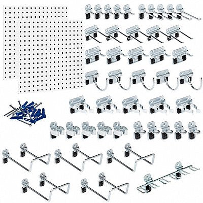 TRITON PRODUCTS LB1Kit Pegboard Pnl Kit 240 lb 24 x24 x1/2 in