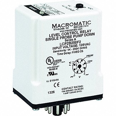 MACROMATIC LCP2C100 Control Relay Dual Pump Up 120V