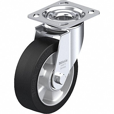 BLICKLE LEALEV150K14 Plate Caster Swivel Rubber 7 1/2 H