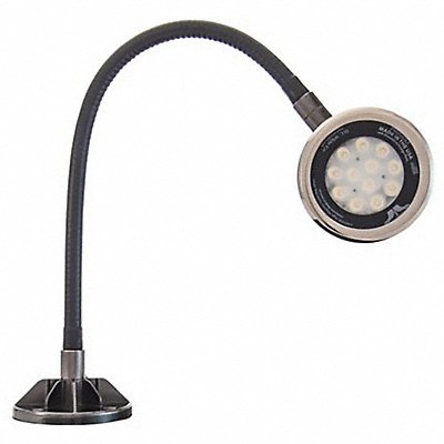 O.C. WHITE LEDMG1830120V Spot Light Gooseneck 18 W Black