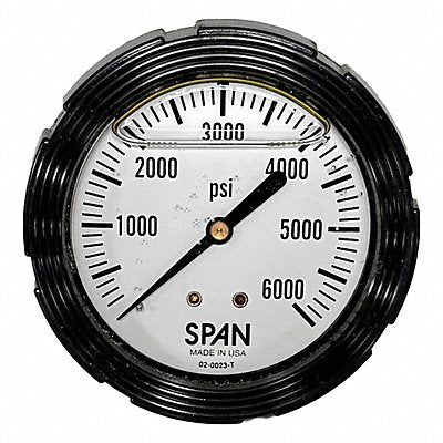 SPAN LFC21015PSIGCERT Industrial Pressure Gauge