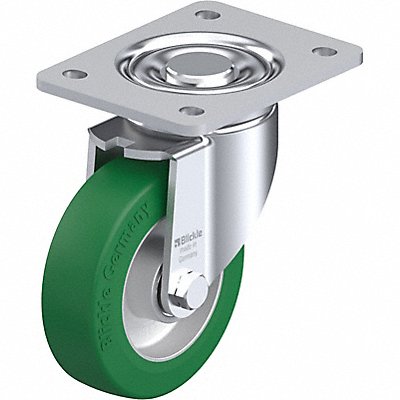GRAINGER LHALST125K3 Plate Caster Swivel Polyurethane 6 1/2 H