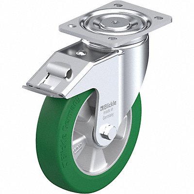 GRAINGER LHALST200KFI Plate Caster Swivel Polyurethane 9 5/8 H