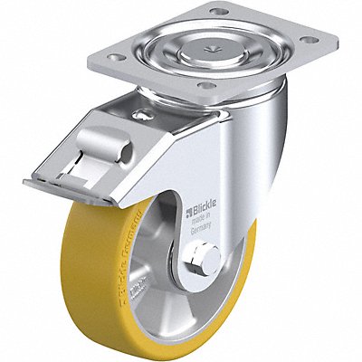 GRAINGER LHALTH150KFI Plate Caster Swivel Polyurethane 7 3/4 H