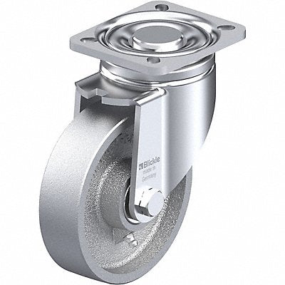 GRAINGER LHG125K1 Plate Caster Swivel Metal 6 1/2 H