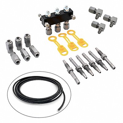 LOCKNLUBE LNL8120314 Three Point Manifold Kit Aluminum/Steel