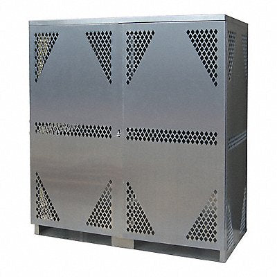 SECURALL LP16S Cylinder Storage Cabinet Gray Aluminum