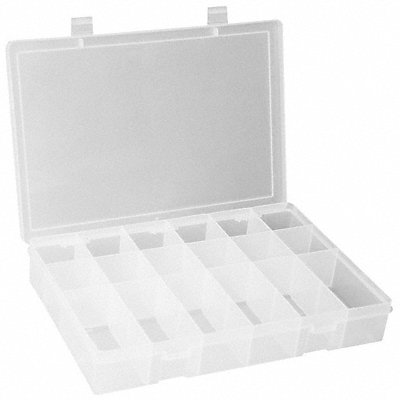DURHAM MFG LP18CLEAR K4971 Compartment Box Pstv Snp Clr 2 5/16 in
