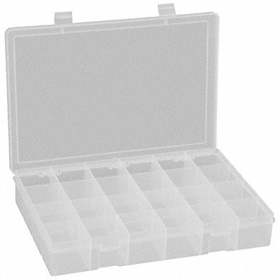 DURHAM MFG LP24CLEAR K4971 Compartment Box Pstv Snp Clr 2 5/16 in