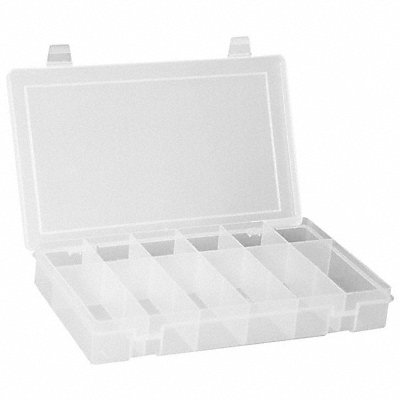 DURHAM MFG LP6CLEAR K4971 Compartment Box Pstv Snp Clr 2 5/16 in