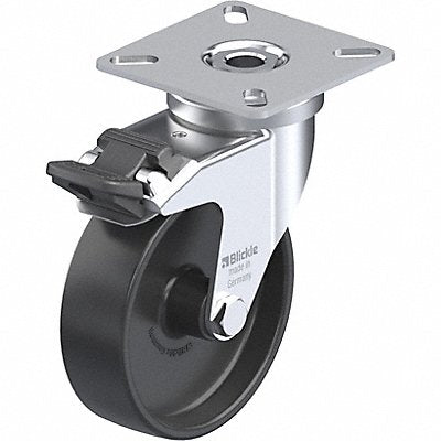 GRAINGER LPAPOA75GFI Plate Caster Swivel 3 15/16 H