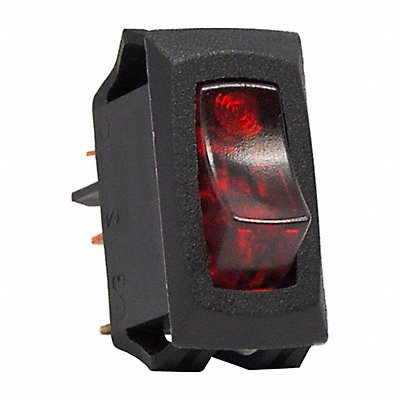 CARLING TECHNOLOGIES LRA911RSB120N LightedRockerSwtch NoLen Neon Red Off/On