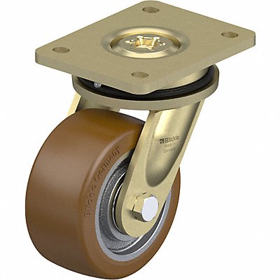 GRAINGER LSGB128K Plate Caster Swivel Polyurethane 6 11/16 H