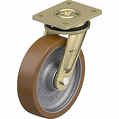 GRAINGER LSGB200K Plate Caster Swivel Polyurethane 9 5/8 H