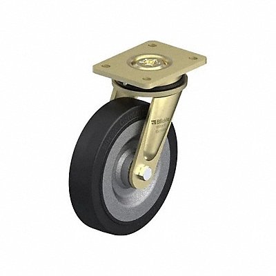 GRAINGER LSSE200K Plate Caster Swivel Rubber 9 5/8 H