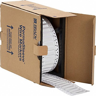 BRADY LSZH2502WTM Wire Marker Polyolefin White