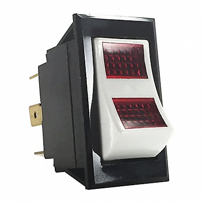CARLING TECHNOLOGIES LTILA516SBLRCNBL125N Lighted Rocker Switch Neon Red On/Off
