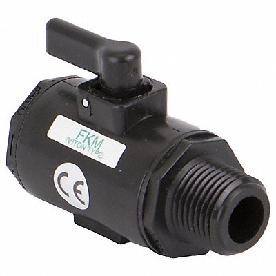 BANJO LV050MTV Manual 2-Way Ball Valve NPT Polypropylene