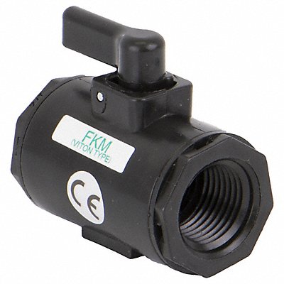 BANJO LV050V Manual 2-Way Ball Valve NPT Polypropylene