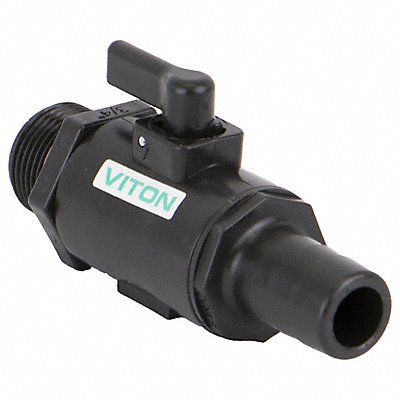 BANJO LVHB075MTV Manual 2-Way Ball Valve NPT Polypropylene