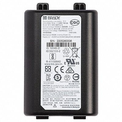 BRADY MLIONBATTERY Battery for Printer Li-Ion 2 700 mAh