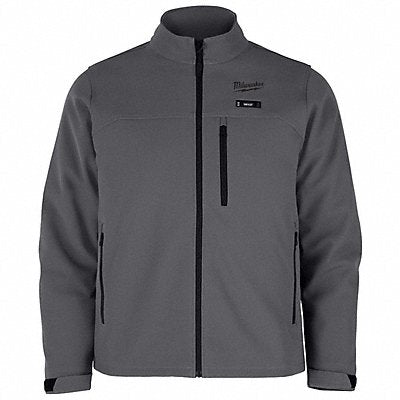 MILWAUKEE M100G21XL Heated Jacket Men s Polyester Grey XL