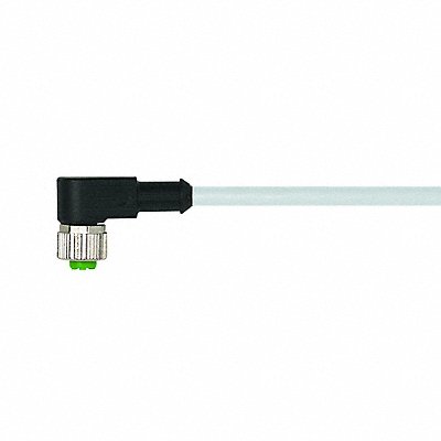 MURRELEKTRONIK 7000123412340030 Cordset Right Angle M12 Grey 22 AWG 4A