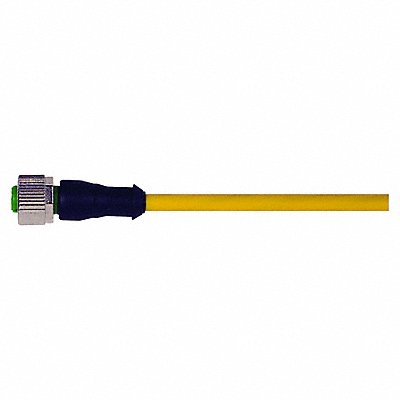 MURRELEKTRONIK 7000121810330500 Cordset Straight M12 Yellow 22 AWG 4A