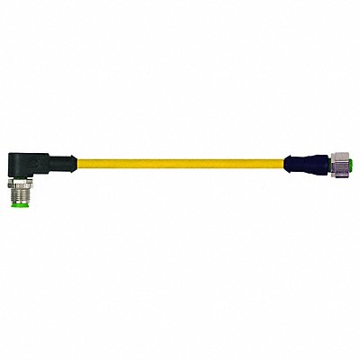 MURRELEKTRONIK 7000401210140100 Cordset Straight M12 Yellow 22 AWG 4A