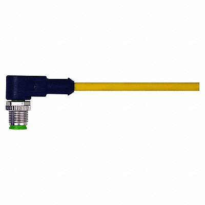 MURRELEKTRONIK 7000121210150300 Cordset Right Angle M12 Yellow 22 AWG 4A