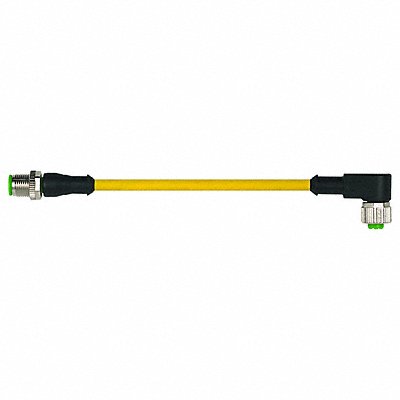 MURRELEKTRONIK 7000401210340060 Cordset Straight M12 Yellow 22 AWG 4A