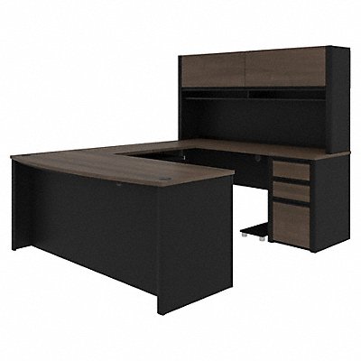 BESTAR 93879000052 U Shaped Desk with Storage
