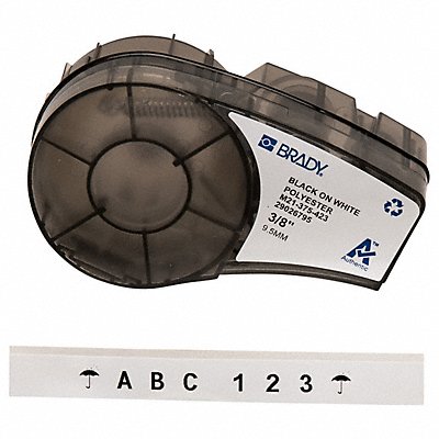 BRADY M21375423 Label Cartridge Black/White 21 ft L