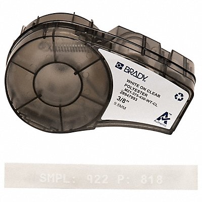 BRADY M21375430WTCL Label Tape Cartridge Permanent Printer