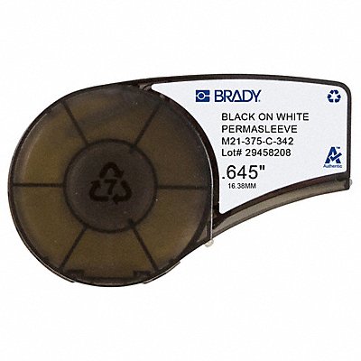 BRADY M21375C342 Label Cartridge Black/White 0.645 W