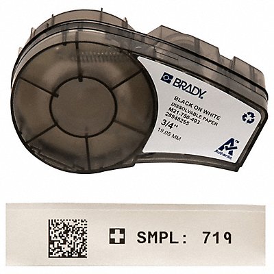 BRADY M21750403 Laboratory Label Paper 21 ft L 3/4 W