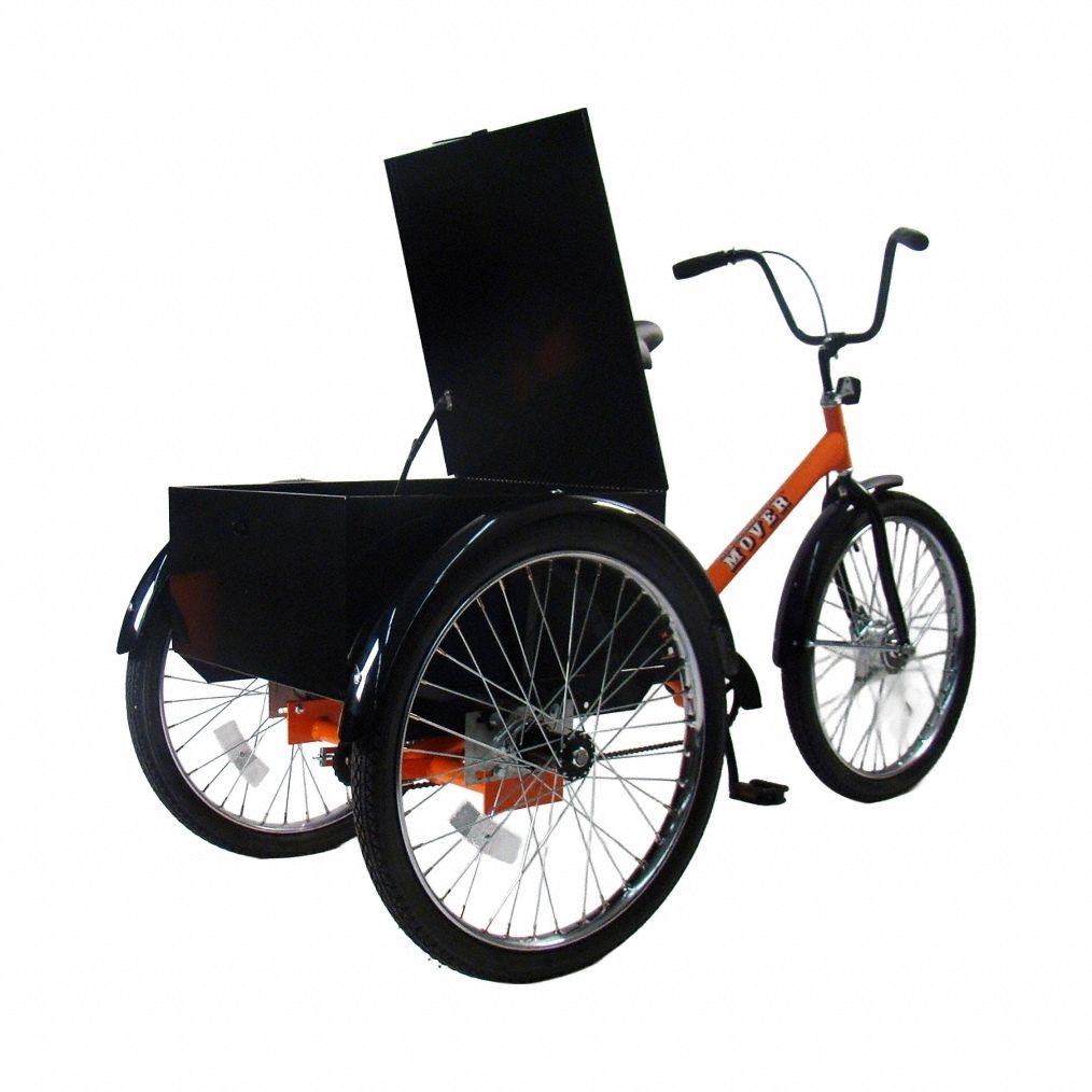 WORKSMAN CYCLES M2626CB Tricycle Orange with M17350 Rear Cabinet