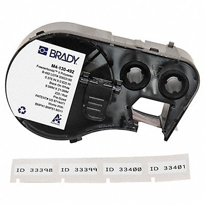 BRADY M4130492 Precut Label Cartridge White Matte