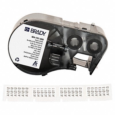 BRADY M4131499 Precut Label Cartridge White Matte