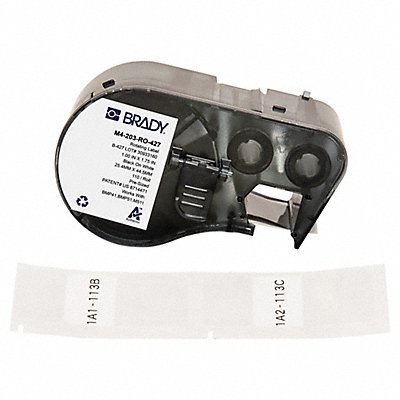 BRADY M4203RO427 Self-Laminating Label Matte 1 3/4 in H