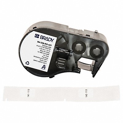 BRADY M4206RO427 Self-Laminating Label Matte 1 3/4 in H