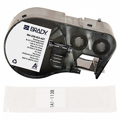 BRADY M4209RO427 Self-Laminating Label Matte 2 3/4 in H