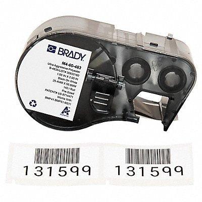 BRADY M460483 Precut Label Cartridge White Gloss